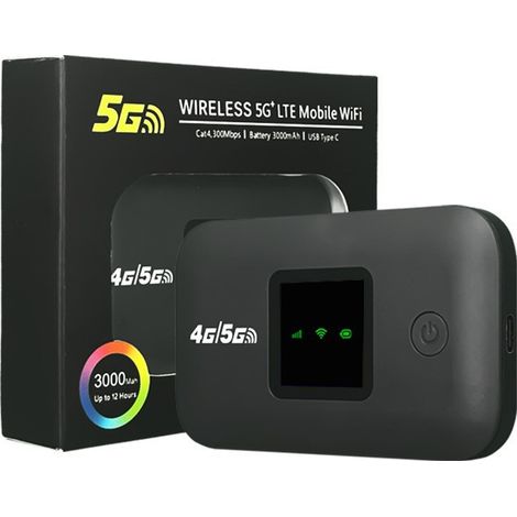 Routeur WiFi 4G portable Mini - A8-E Gris Fer 3 Voyants Édition Eurasie 4G/5G (Moyen-Orient et Amérique) (1/3)