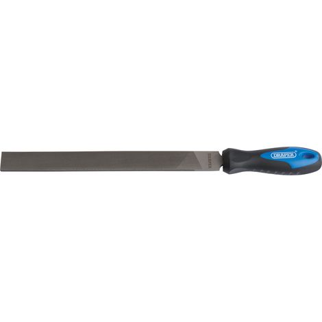 Draper 250mm Soft Grip Hand File with Handle – Engineer's Files and Rasps for Precision Metalworking (1/5)