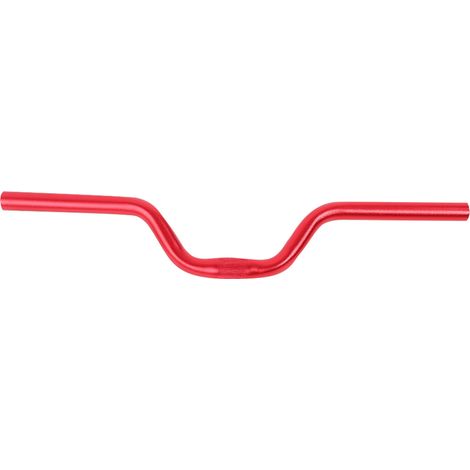 Guidon de vélo fixie en aluminium 25,4mm x 520mm (rouge) - Barre relevée (1/5)