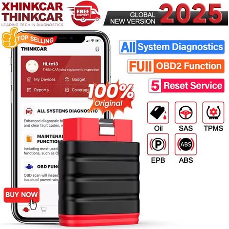 Thinkcar Thinksafe Bluetooth OBD2 Scanner automobile lecteur de Code de voiture 5 réinitialiser tous les systèmes OBD 2 outils de Di (1/5)