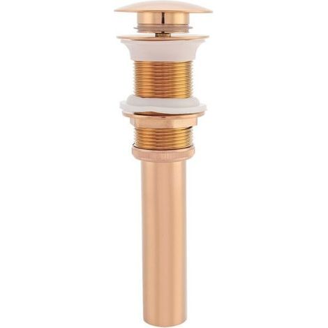 G1 1 / 4 "cuivre grande face rebondissant sans trou de fuite bassin en verre, céramique vasque d\'arrosage (or rose) (1/5)