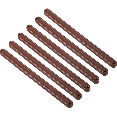 Glissières de Tiroir, 6 Pièces 235mm - Glissières de Tiroir en Plastique, Rails de Guidage Rainurés Montés sur le Côté pour Tiroirs de Meubles de Chevet Armoires Commodes (Marron) (1/5)