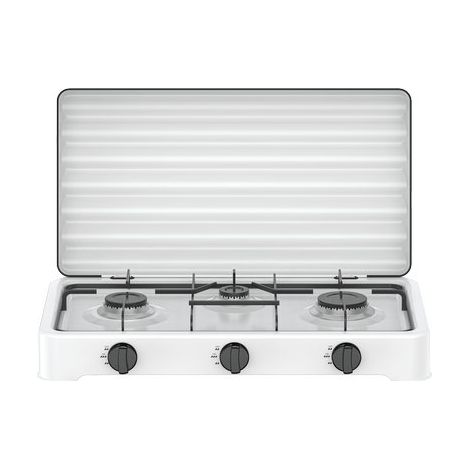 FORNELLO GAS FLAME 3 DOMUS ACCIAIO VERNICIATO BRUCIATORE 3 KW 5,4