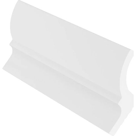 Lot de 3 corniches plafond en polystyrène L290 x l4.2 x H7 cm blanc - ANTECA (1/5)