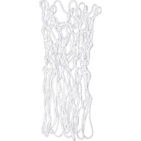 Filet de basket lumineux nocturne en nylon tressé, filet de basket professionnel standard, filet épais et résistant (blanc) (1/5)