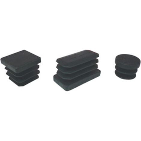 PUNTALE ALETTATO QUADRATO 50X50 MM PLAST NERO