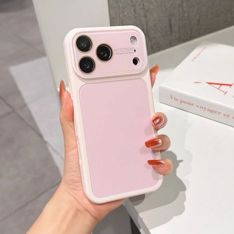 (Rose, iPhone 17 Pro) Coque rigide, protection d'objectif en acrylique, coque arrière antichoc