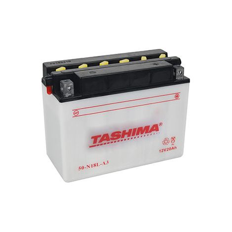 Batteria al Piombo Tashima Rinforzata 12V, 20A. L: 205, L: 90, H: 162mm, + a Destra Per Moto, Motoslitte. (consegnata Senza Acido). - Batt