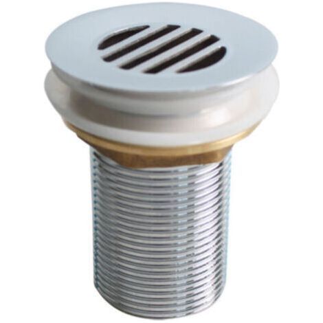 Bonde de lavabo à écoulement libre – Laiton – Hauteur 78.1mm – Diamètre clapet ø 62mm – Sortie filetage ø 41.5mm (1/4)