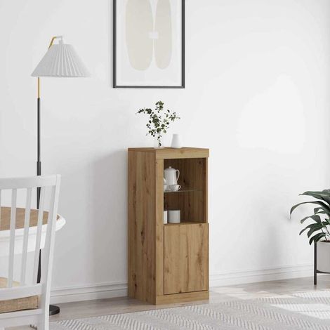 LED-Sideboard Artisan-Eiche 41 x 37 x 100 cm Holzwerkstoff