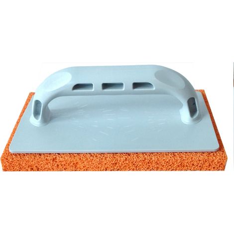 Frattazzo in Gomma Manico in Plastica Colore Arancio (a Grana Codice 61636