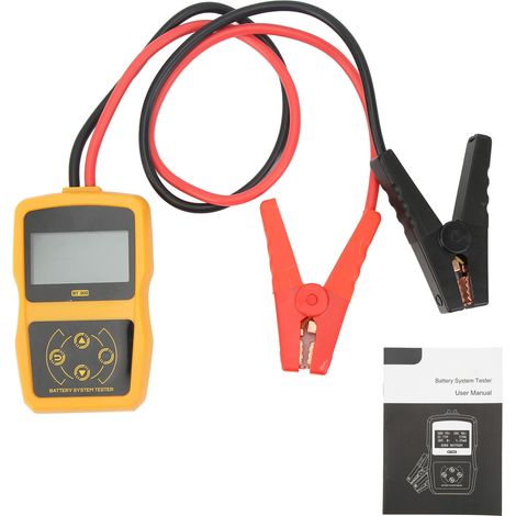 Testeur de batterie auto 12V haute performance - Vérificateur batterie voiture outil test charge démarrage (1/5)