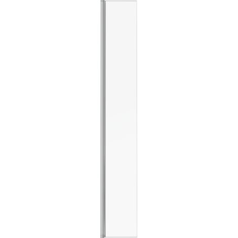 Chrome Walk In Shower Enclosure Wet Room Glass Screen Return Panel - 300x1950mm (1/4)