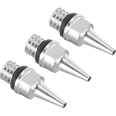 3Pcs Nozzle airbrush 0,3 mm only Replacement parts Accessories in brass and aluminum for airbrush Projects artistic and artisanaux (1/5)