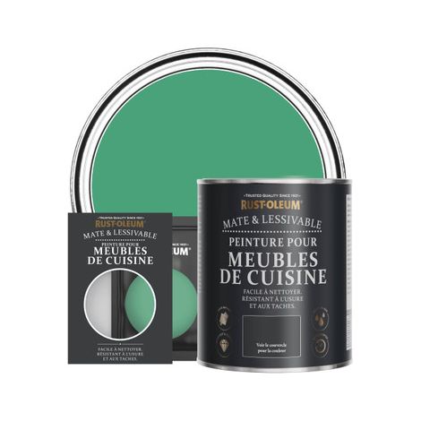 Peinture pour Meubles de Cuisine, Finition Mate - Émeraude (1/2)
