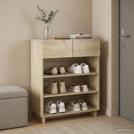 vidaXL Mueble zapatero 73 x 38 x 87,5 cm Madera tecnológica (1/5)