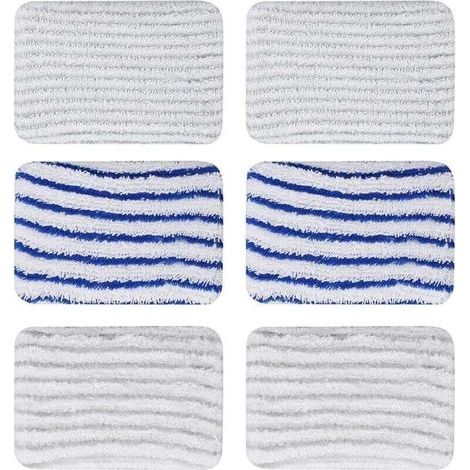 6 Pieces ZR850002 Wipes for Rowenta Clean & Steam ZR850002 ZR005801 ZR005804 Washable Microfiber Pads for Rowenta RY7xxx RY8xxx (1/4)