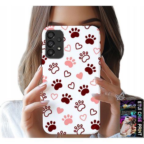 Hülle für Samsung Galaxy A53 5G – Hundepfoten auf weißem Hintergrund, Hund, Katze, Teddybär (1/5)