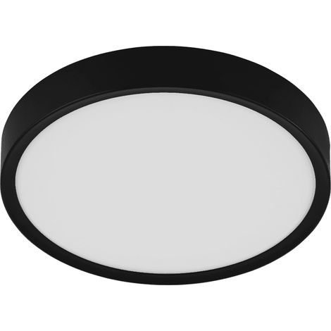 Eglo MUSURITA plafonnier LED noir 34 cm diamètre (1/3)