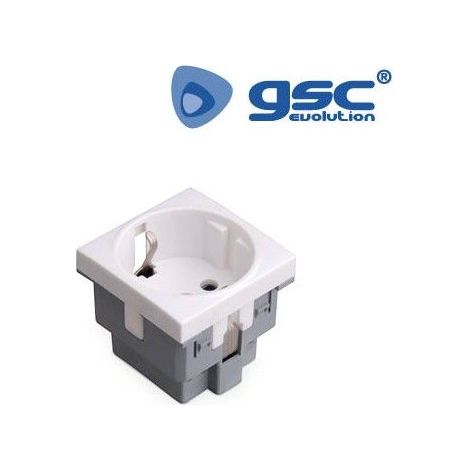 Schuko plug base module 2 modules GSC 001203759