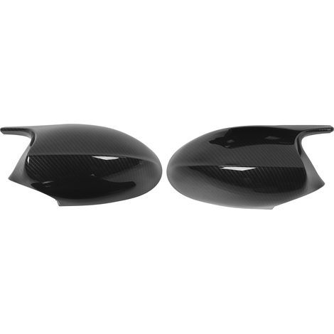 [Couvre-miroir] Coque protection pour BMW E90 E91 E92 E93 - 2 pièces - Style carbone ABS (1/5)