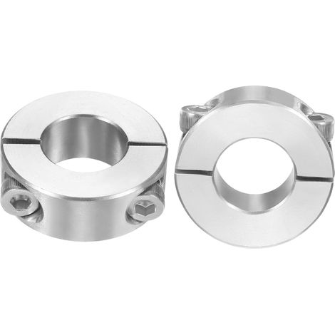2pcs Bagues d'Accouplement à Vis Acier Inoxydable, Bague de Réglage Fente Double 18mm ID x 36mm OD x 13mm Hauteur, Collier de Serrage Coupleur d'Arbre à Verrouillage avec Vis (1/5)