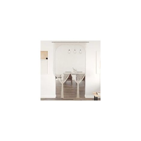 Makramee-Gardine 140x240 cm aus Baumwolle - Crezuo