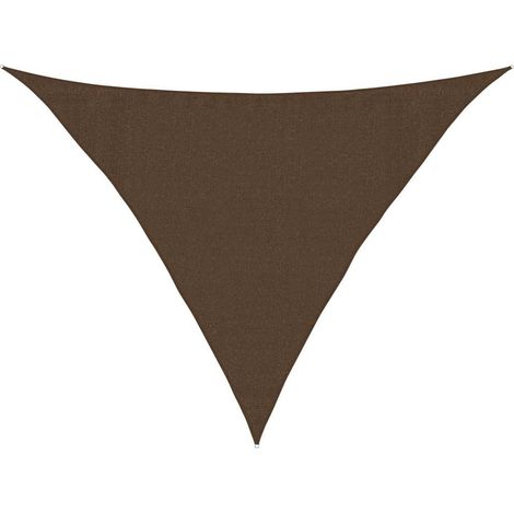 Voile d'ombrage Voile de parasol - 160 g/m² Marron 3,5x3,5x4,9 m PEHD BV486253 - BonneVie (1/5)