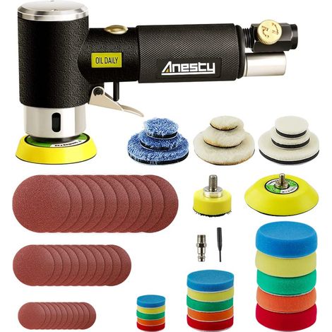 25mm 50mm 75mm Druckluft Exzenterschleifer Mini Poliermaschine Auto Polierer Set (1/5)