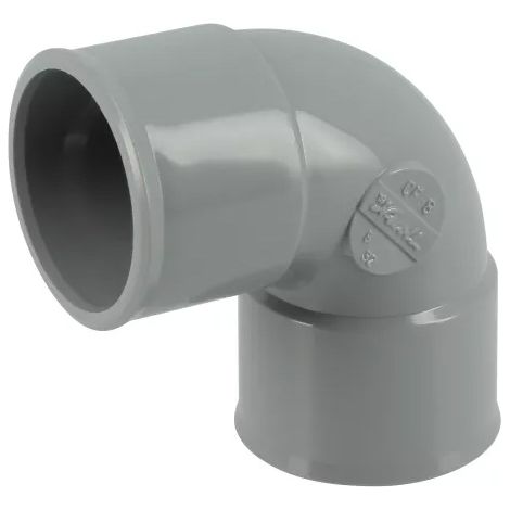 Nicoll – Coude PVC évacuation 87°30 femelle-femelle Ø32 – Raccord lisse pour évacuation sans impuretés – Collage facile et durable