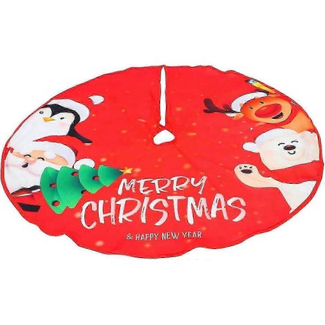 Décorations de Noël, jupe de sapin, bordure de tapis, tablier décoratif, jupe décorative pour sapin, grille de décoration pour sapin de Noël (1/4)