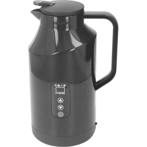 Bouilloire électrique pour voiture, chaudière à eau chaude 200W 1500ml 12V 24V, affichage en acier inoxydable avec prise allume-cigare pour voyage (1/5)