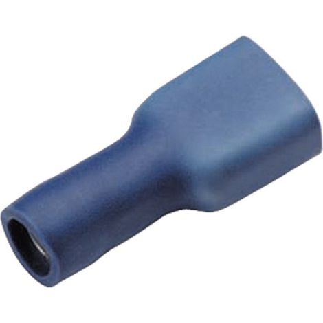 Cimco 180248 Flachsteckhülse  Steckbreite: 4.8 mm Steckdicke: 0.5 mm 180 ° Vollisoliert Blau 1 St.