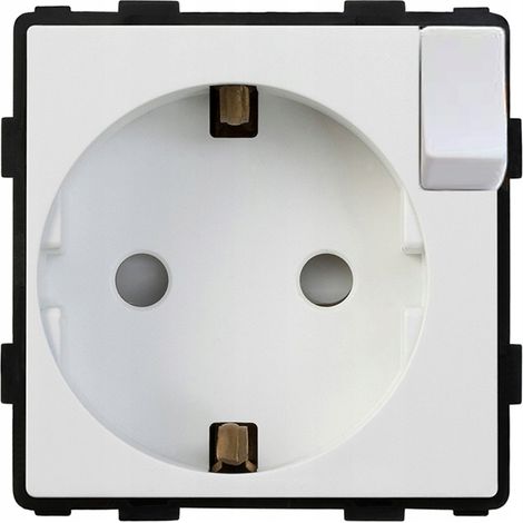 230-V-Steckdose mit weißem Schalter RTX SH (1/5)