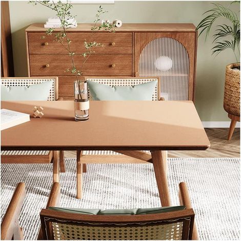PU Tischdecke 70x70cm Khaki, wasserdicht, kratzfest, hitzebeständig