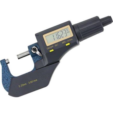 Micromètre Micromètres numériques Outils de mesure Micromètres externes 0-25 mm Jauges for la mesure Micromètres extérieurs électroniques (1/5)