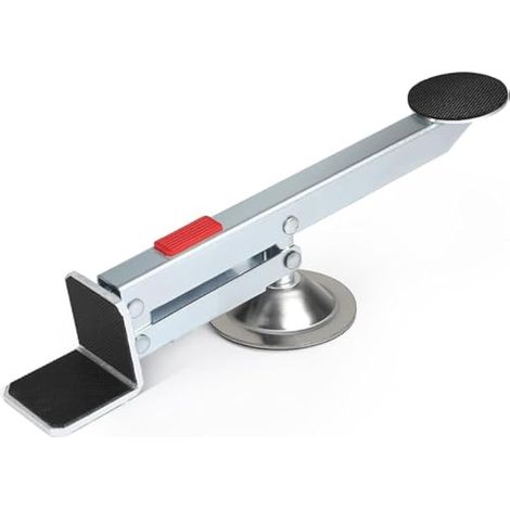 Cric de levage de meubles en acier, capacité maximale 100 kg, rotation à 360°, couleur argent. (1/5)