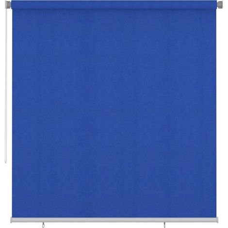 Store enrouleur extérieur vertical pare-soleil anti-UV en HDPE bleu 225 x 230 cm - PANGIVO (1/5)