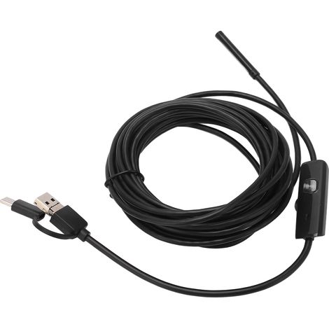 5,5-mm-3-in-1-Endoskop-USB-Kamera, IP67 wasserdicht für Inspektion und Fehlersuche, 2 m Kabel (1/5)