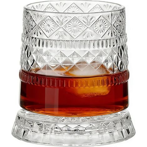 Verre à Whisky Rotatif - Verre à Cocktail - Coupe en pour (1/5)