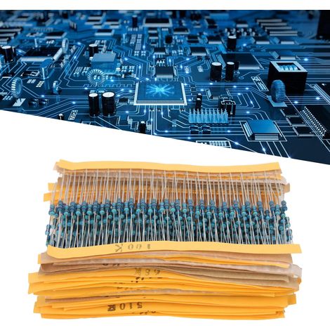 Konvolut von 600 1/4 W Metallfilmwiderständen, jeweils 20 Stück von jedem der 30 verschiedenen Typen. (1/5)