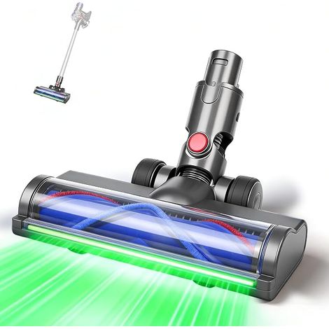 Cepillo motorizado compatible con Dyson V6 DC58 DC59 DC61 DC62 DC74 – Cabezal de cepillo giratorio de repuesto para aspiradora Dyson V6 Animal Fluffy, para suelos duros y alfombras. (1/5)