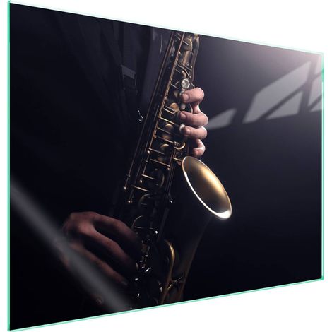 Protection de plaque de cuisson en verre 70x52 Musique (1/5)