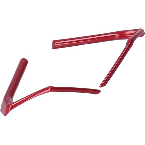 Dekorativer Strass-Lenkradstreifen, 2-teilig, selbstklebend, glänzend, passend für Mazda 3/Axela/CX-4/CX-5, Rot (1/5)
