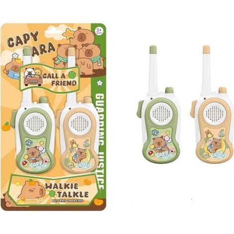 WALKIE TALKIE GIOCATTOLO PER BAMBINI - TEMA CAPYBARA (1/2)