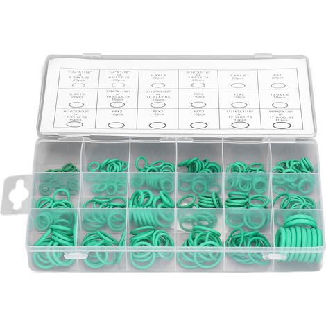 Packung mit 270 grünen O-Ringen, verschleißfester Gummidichtungssatz, Kfz-Sortiment (1/5)