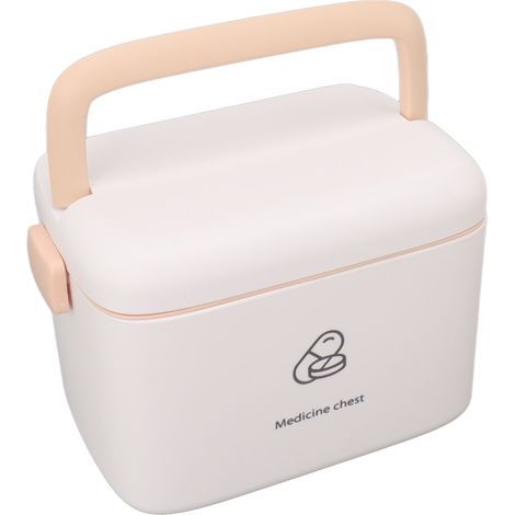 Large capacity medicine storage box, first aid kit, emergency supplies, waterproof medical box, ideal for travel, camping, outdoor activities and homeschooling. (1/5)