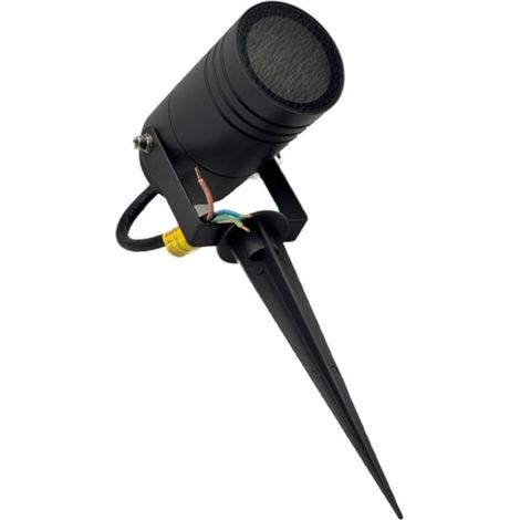 TrAdE Shop Traesio - Portafaretto Giardino Con Portalampada Lampadine Gu10 Picchetto Alluminio Ip65 837wa-b80-g - (1/5)