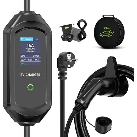 3.6kW Electric Car Charger, 8/10/13/16A Switchable Current (1/5)