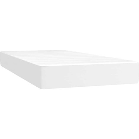 Maison Exclusive - Materasso a Molle Insacchettate Rigidità Media Bianco 90x200x20 cm in Similpelle (1/5)